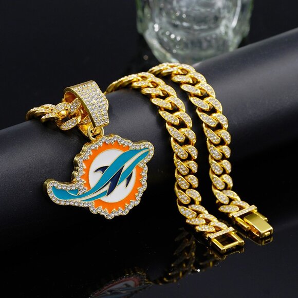 Fashion Personalized Dolphin Rugby Team Pendant